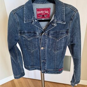 Hard Tail Womens Classic Denim Jacket - Blue